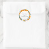 シトラスオレンジ体バターバスソープブランディング ラウンドシール (バッグ)