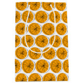 シトラスオレンジ数々の抱き枕培地 ミディアムペーパーバッグ (正面)