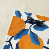 シトラスオーチャードオレンジつる植物 ビーチタオル (インサイチュ)