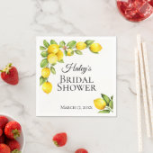 シトラスオーチャードパーソナライズされた スタンダードカクテルナプキン (インサイチュ)