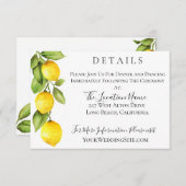 シトラスオーチャード結婚ズ詳細 招待状 (正面/裏面)