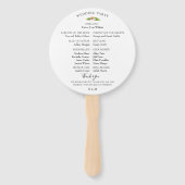 シトラスオーチャード結婚式 プログラムハンドファン ハンドファン (裏面)