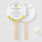 シトラスオーチャード結婚式 プログラムハンドファン ハンドファン (正面&裏面)