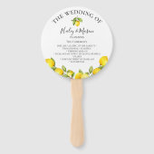 シトラスオーチャード結婚式 プログラムハンドファン ハンドファン (正面)