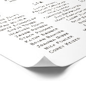 シトラスオーチャード |の結婚テーブル席ポスター ポスター (角)