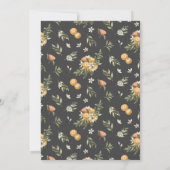 シトラスオーチャード Boho Botanicalの結婚| 招待状 (裏面)