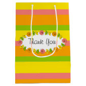 シトラスオーバルストライプクラシックサンキューミディアム ミディアムペーパーバッグ (裏面)
