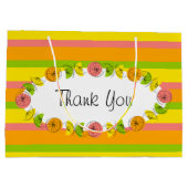 シトラスオーバルストライプクラシックサンキューラージ ラージペーパーバッグ (裏面)