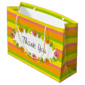 シトラスオーバルストライプクラシックサンキューラージ ラージペーパーバッグ (裏面アングル)