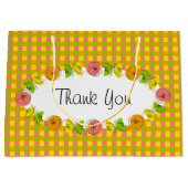 シトラスオーバルチェックサンキュー抱き枕ラージ ラージペーパーバッグ (正面)