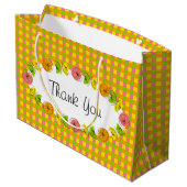 シトラスオーバルチェックサンキュー抱き枕ラージ ラージペーパーバッグ (裏面アングル)