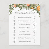 シトラスオーバーまたはブライダルシャワーゲーム ポストカード (正面)