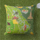 シトラスカウンティフロリ図解入りの、写真付きのダカスタムー枕 アウトドアクッション (芝生)