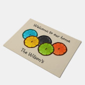 シトラスカラフルスライスドアマット ドアマット (アングル)