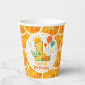 シトラスガーデン1st誕生日紙カップ 紙コップ (正面)