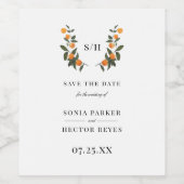 シトラスクレストモノグラム ワインラベル (シングルラベル)