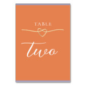 シトラスグリーンウェディング テーブルナンバー (裏面)