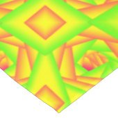 シトラスグリーンオレンジイエローグラデーション抽象デザイン テーブルクロス (アングル)