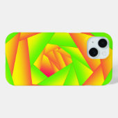 シトラスグリーンオレンジイエローグラデーション抽象デザイン Case-Mate iPhoneケース (裏面 (横))