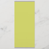 シトラスグリーンオレンジウェディング メニュー (裏面)