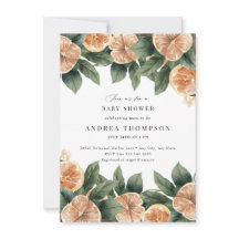 シトラスグリーン |ピンクフローラ赤ちゃんシャワー