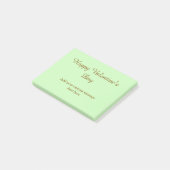 シトラスグリーン+ブラウン+ハッピー+バレンタインデー+シンプル ポストイット (アングル)