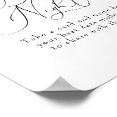 シトラスグリーン |日付の夜 |ブライダルシャワー記号 ポスター (角)