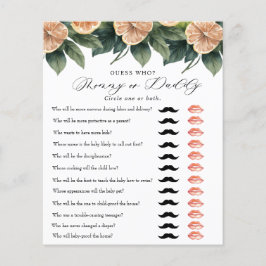 シトラスグリーン |赤ちゃんシャワーゲーム |ママのパパ