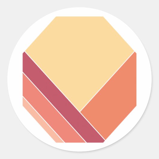 シトラスサマーエレガントイエロー ラウンドシール (正面)