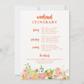 シトラスサマーフローラバチェロレッテ週末 招待状 (裏面)