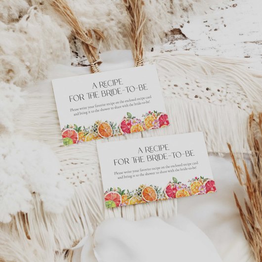 シトラスサマーレシピが花嫁になる エンクロージャーカード