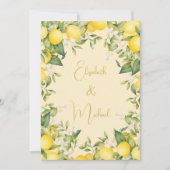 シトラスサマーレモモダンン結婚ズ 招待状 (正面)