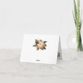 シトラスサンキューカードブライダルシャワー サンキューカード (裏面)