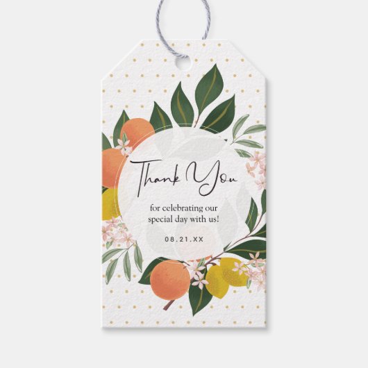 シトラスサンキューユーラベル ギフトタグ (正面)