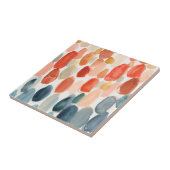 シトラスシーズン – サンゴとブルーストーンズ タイル (側面)