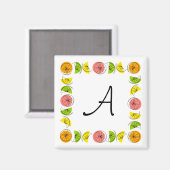 シトラスススクエアモノグラム磁石スクエア マグネット (正面/裏面)