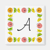 シトラスススクエアモノグラム磁石スクエア マグネット (正面)