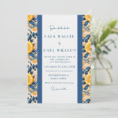 シトラススタイリッシュおよび赤面ピンク結婚ズ 招待状 (スタンド正面)