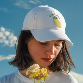 シトラススタイリッシュレモンイエローサマーモノグラム キャップ