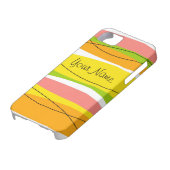 シトラスストライプ'名前' iPhoneケース Case-Mate iPhoneケース (下部)