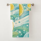シトラススパお洒落ウォーターカラーレモン&ライムバス バスタオルセット (インサイチュ)