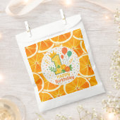 シトラススライス1歳の誕生日 フェイバーバッグ (クリップ留めされた状態)