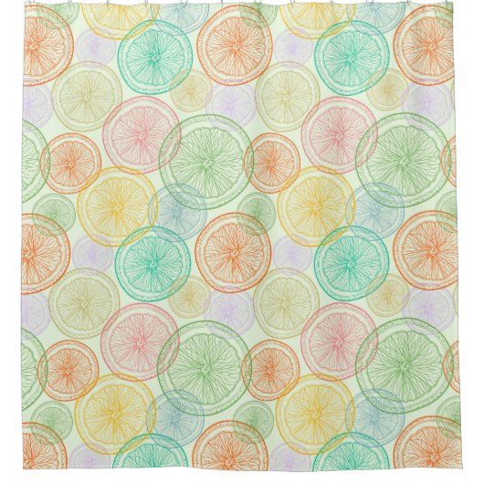 シトラススライス シャワーカーテン (正面)