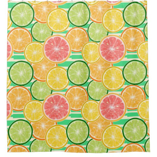 シトラススライス シャワーカーテン (正面)