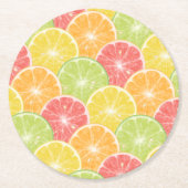 シトラススライス ラウンドペーパーコースター (正面)