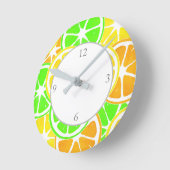 シトラススライス ラウンド壁時計 (傾斜)