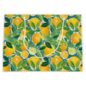 シトラスツリーアーティザンレモンライム カラフル ラージペーパーバッグ (正面)