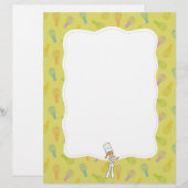 シトラストかわいいシェフアートキッチン文房具 (正面/裏面)