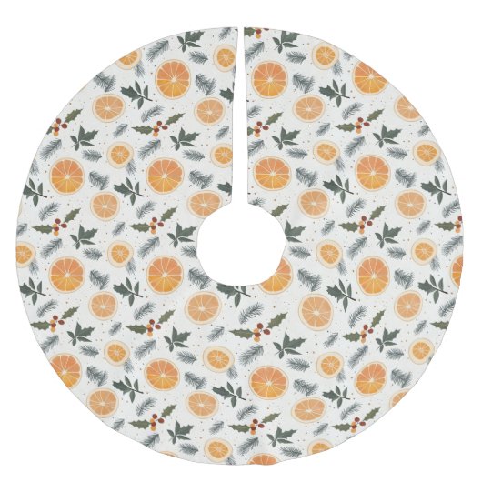 シトラスハイゲクリスマス ブラッシュドポリエステルツリースカート (正面)