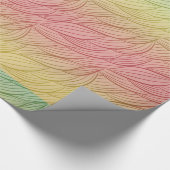 シトラスパンチグラデーション抽象芸術誕生日 ラッピングペーパー (角)